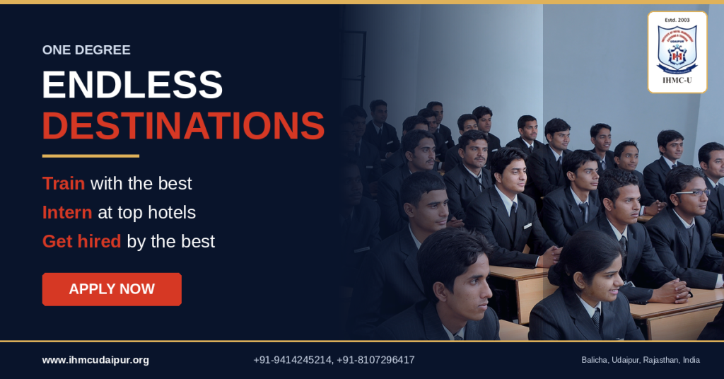 Hotel management courses Udaipur — IHMC-U students in classroom training